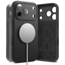 Čierne silikónové magnetické MagSafe puzdro Ringke pre iPhone 18 Pro Max