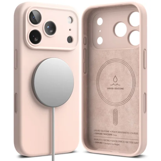 iPhone 18 Pro Max ružový piesok Ringke silikónové magnetické MagSafe puzdro - 2
