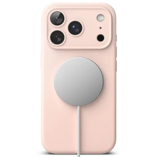 iPhone 18 Pro Max ružový piesok Ringke silikónové magnetické MagSafe puzdro - 4