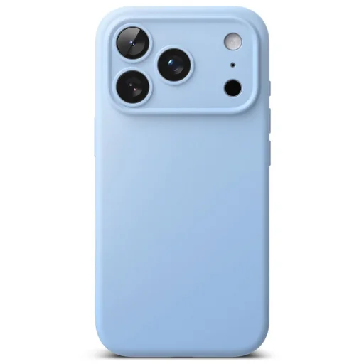 Svetlomodré silikónové puzdro Ringke Silicone Magnetic MagSafe pre iPhone 18 Pro Max - 3