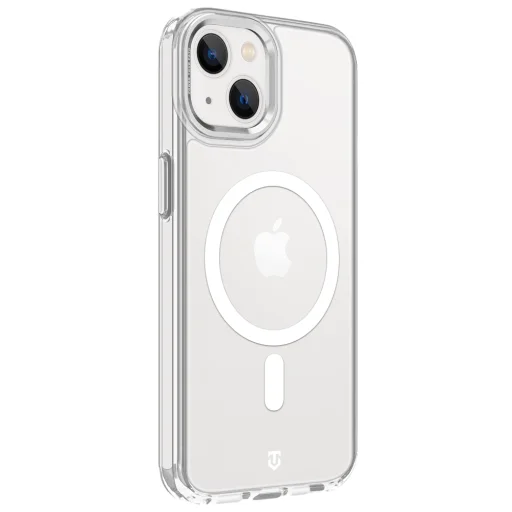 Apple iPhone 14 strieborný Tactical MagForce 2.0 priehľadný kryt - 1