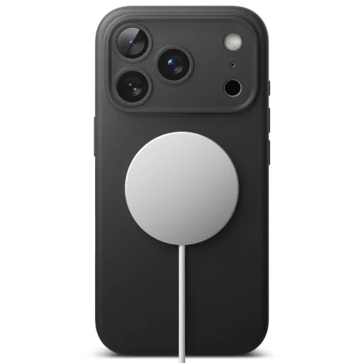 Apple iPhone 18 Pro čierne puzdro Ringke Silicone Magnetic MagSafe - 4
