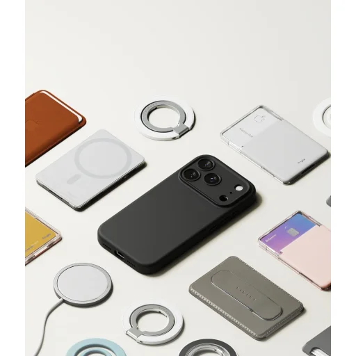 Apple iPhone 18 Pro čierne puzdro Ringke Silicone Magnetic MagSafe - 9