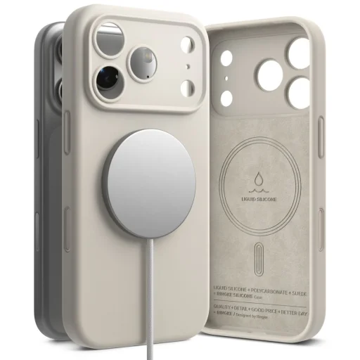 Apple iPhone 18 Pro Stone Ringke silikónový magnetický MagSafe kryt - 1