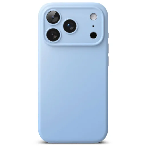 Svetlomodré silikónové magnetické puzdro Ringke MagSafe pre iPhone 18 Pro - 3