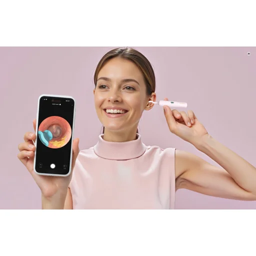 Bebird EarSight Plus I35R kamerás otoszkóp fültisztításhoz, rózsaszín - 5