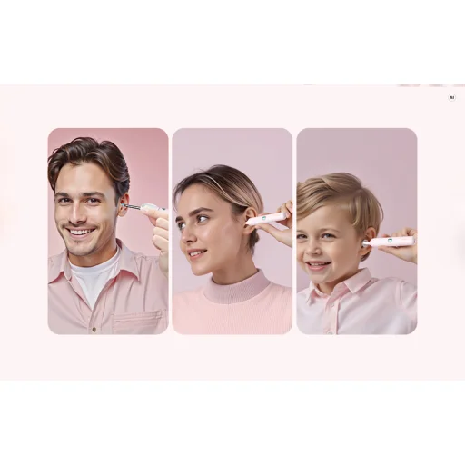 Bebird EarSight Plus I35R kamerás otoszkóp fültisztításhoz, rózsaszín - 6
