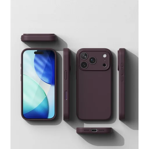 iPhone 18 Pro tmavočerešňové puzdro Ringke Silicone Magnetic MagSafe - 6