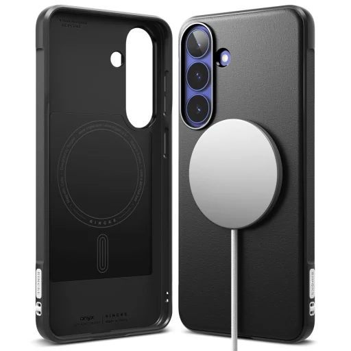 Čierne puzdro Ringke Onyx MagSafe pre Samsung Galaxy S26 FE - 3