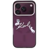  iPhone 18 Pro Bordó Karl Lagerfeld IML Choupette és Karl Script Logo MagSafe tok thumbnail