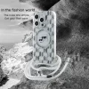  iPhone 18 Pro Bordó Karl Lagerfeld IML Choupette és Karl Script Logo MagSafe tok thumbnail
