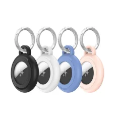 Apple AirTag Dux Ducis PC Secure Holder vodotesné puzdro, 4 ks, čierna/biela/modrá/ružová