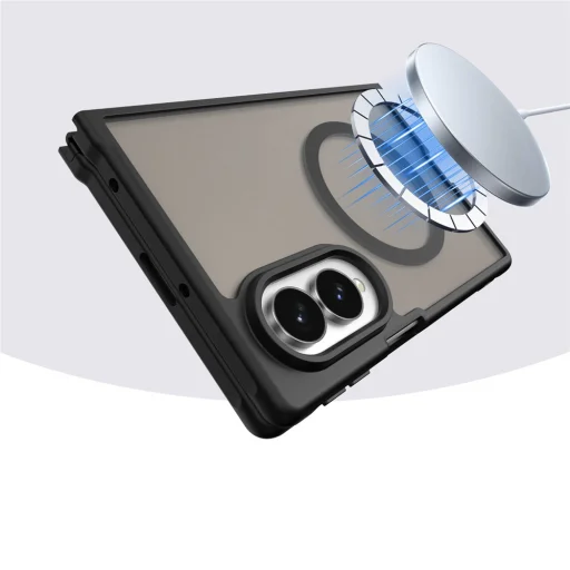  Samsung Galaxy Z Fold8 fekete Techsuit HaloFrost II MagSafe tok - 6