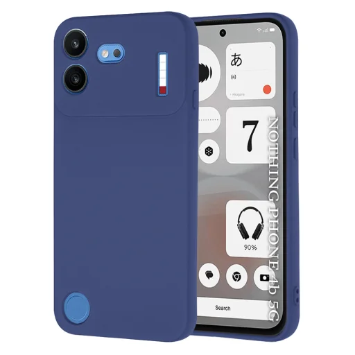 Silikónový kryt Techsuit SoftFlex pre Nothing Phone (4b), námornícka modrá - 1