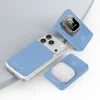 Blavec BJ-04 Slim 10000 mAh mágneses MagSafe 3 az 1-ben külső akkumulátor, világoskék üveggel thumbnail