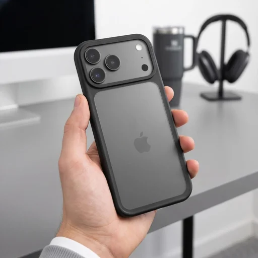 Apple iPhone 17 Pro / 18 Pro matné čierne puzdro Tech-Protect Magmat CC - 4