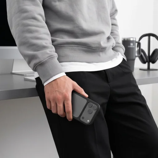 Apple iPhone 17 Pro / 18 Pro matné čierne puzdro Tech-Protect Magmat CC - 6