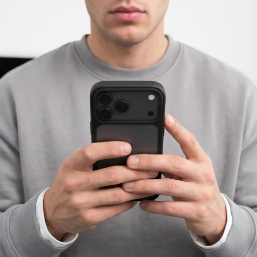 Apple iPhone 17 Pro / 18 Pro matné čierne puzdro Tech-Protect Magmat CC - 7