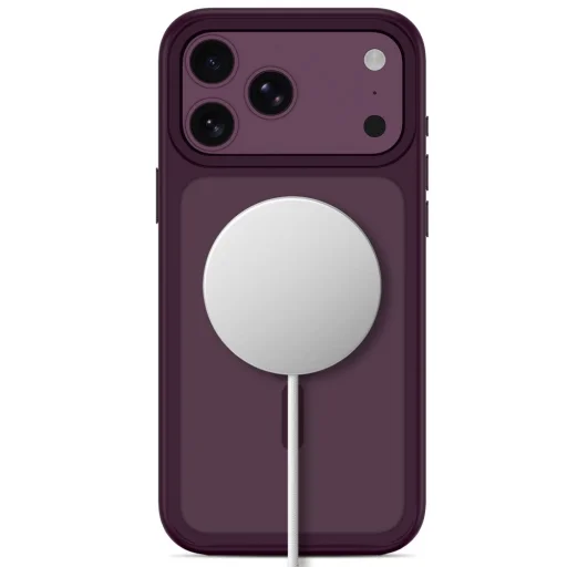 iPhone 17 Pro Max / 18 Pro Max matné bordové puzdro Tech-Protect Magmat MagSafe CC - 3
