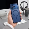 Apple iPhone 17 Pro Max / 18 Pro Max matné tmavomodré Tech-Protect Magmat MagSafe CC hybridné ochranné puzdro thumbnail
