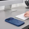 Apple iPhone 17 Pro Max / 18 Pro Max matné tmavomodré Tech-Protect Magmat MagSafe CC hybridné ochranné puzdro thumbnail
