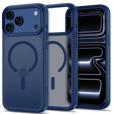 Apple iPhone 17 Pro Max / 18 Pro Max matné tmavomodré Tech-Protect Magmat MagSafe CC hybridné ochranné puzdro