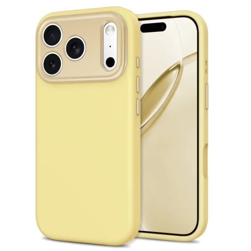 iPhone 17 Pro Max / 18 Pro Max pastelovo žlté puzdro Tech-Protect Uniq MagSafe CC - 2