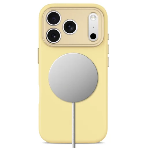 iPhone 17 Pro Max / 18 Pro Max pastelovo žlté puzdro Tech-Protect Uniq MagSafe CC - 4