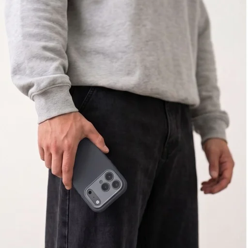 iPhone 17 Pro / 18 Pro tmavosivý Tech-Protect Uniq MagSafe CC silikónový zadný kryt - 6