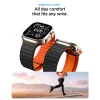 Spigen Athlex Air M silikónový remienok pre Apple Watch, čierno-oranžový thumbnail