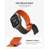 Spigen Athlex Air M silikónový remienok pre Apple Watch, čierno-oranžový thumbnail