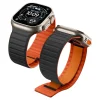 Spigen Athlex Air M silikónový remienok pre Apple Watch, čierno-oranžový thumbnail