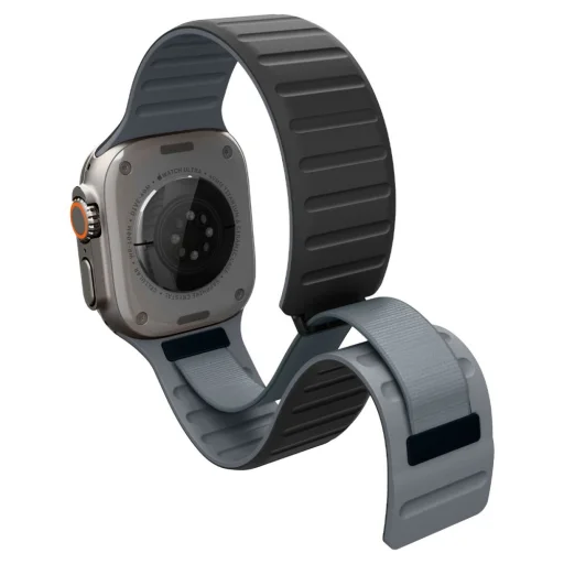 Apple Watch 8 / 9 / 10 / 11 / SE / Ultra (44 / 45 / 46 / 49 mm) čierny/sivý remienok Spigen Athlex Air M - 4