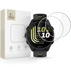 Tech-Protect Glass Fit+ edzett üveg Garmin Forerunner 70 / 170 okosórához, 2 db, átlátszó