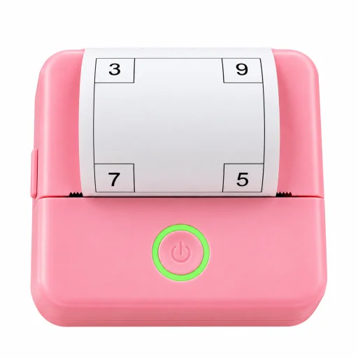 Mini bluetooth termotlačiareň DT1-0 / X6 mini RUŽOVÁ, kompatibilná s e-účtenkami (iOS/Android) - 3