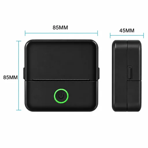 Mini hőnyomtató bluetooth DT1-0 / X6 mini FEKETE, e-nyugta kompatibilis (iOS/Android) - 6