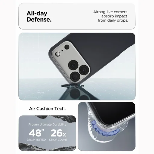 iPhone 17 Pro Max / 18 Pro Max puzdro Spigen Nano Pop čierny sezam pre magnetické bezdrôtové nabíjanie - 9