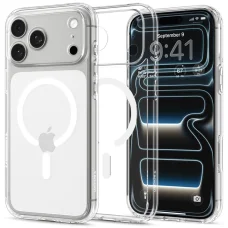 iPhone 17 Pro Max / iPhone 18 Pro Max priesvitné / biele puzdro Spigen Ultra Hybrid MagSafe