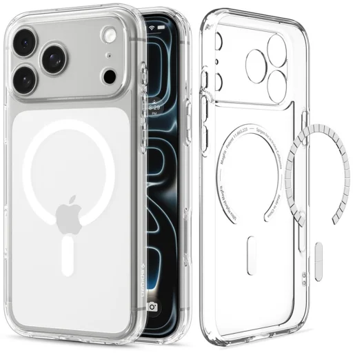 iPhone 17 Pro Max / iPhone 18 Pro Max priesvitné / biele puzdro Spigen Ultra Hybrid MagSafe - 2