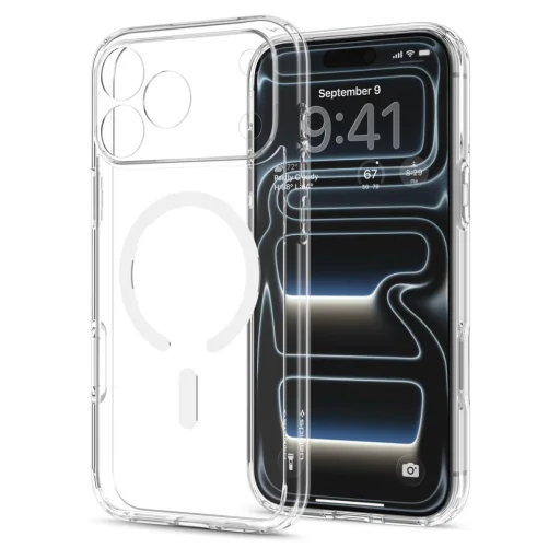 iPhone 17 Pro Max / iPhone 18 Pro Max priesvitné / biele puzdro Spigen Ultra Hybrid MagSafe - 3