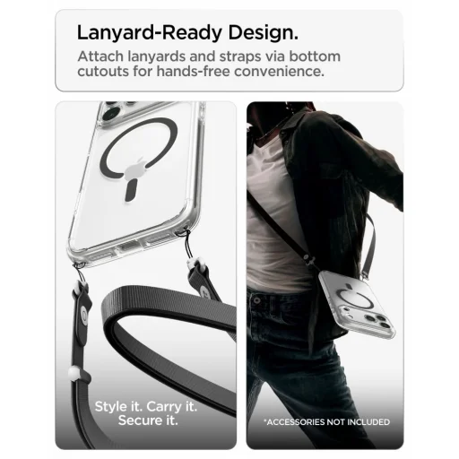 Apple iPhone 17 Pro / 18 Pro priehľadný / grafitový kryt Spigen Ultra Hybrid MagSafe - 13
