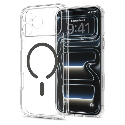 Apple iPhone 17 Pro / 18 Pro priehľadný / grafitový kryt Spigen Ultra Hybrid MagSafe - 3