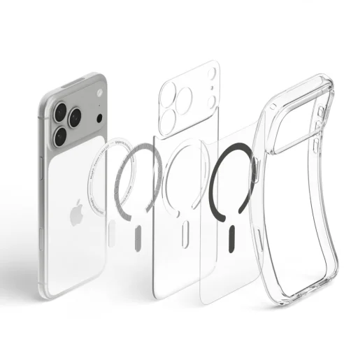 Apple iPhone 17 Pro / 18 Pro priehľadný / grafitový kryt Spigen Ultra Hybrid MagSafe - 6