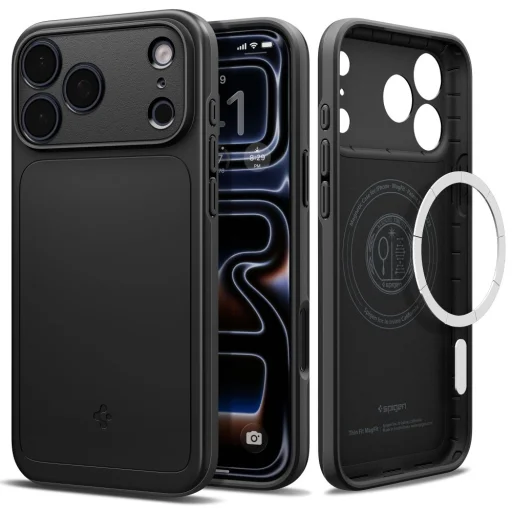 Apple iPhone 17 Pro / 18 Pro čierne puzdro Spigen Thin Fit Mag MagSafe - 1