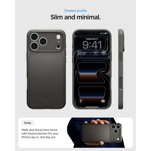 Apple iPhone 17 Pro / 18 Pro sivý Spigen Thin Fit Mag MagSafe zadný kryt - 8