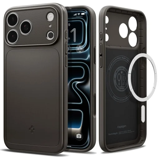 Apple iPhone 17 Pro / 18 Pro sivý Spigen Thin Fit Mag MagSafe zadný kryt - 1