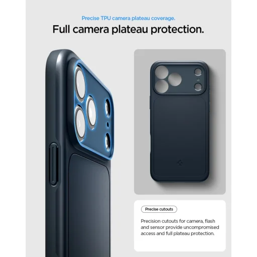 iPhone 17 Pro Max / 18 Pro Max metalické bridlicovo sivé puzdro Spigen Thin Fit MagSafe - 9
