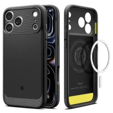 Matné čierne puzdro Spigen Rugged Armor Mag MagSafe pre iPhone 17 Pro / 18 Pro