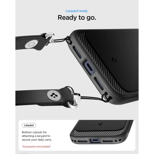 Matné čierne puzdro Spigen Rugged Armor Mag MagSafe pre iPhone 17 Pro / 18 Pro - 6