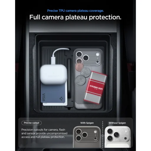 Sivé puzdro Spigen Rugged Armor MagSafe pre iPhone 17 Pro Max / 18 Pro Max - 7